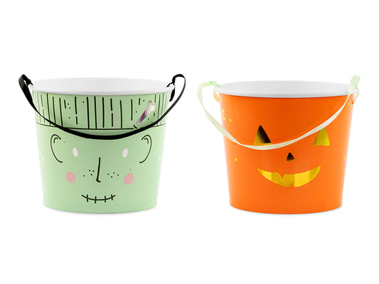 Halloween Süßigkeitseimer - 13,5cm / 2Stk.