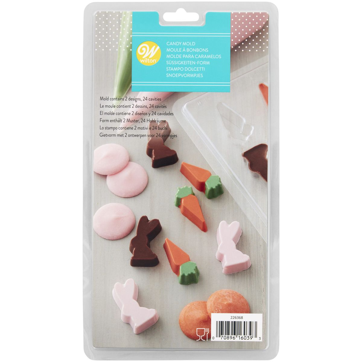 Wilton Candy Mould Mini Hase & Karotte