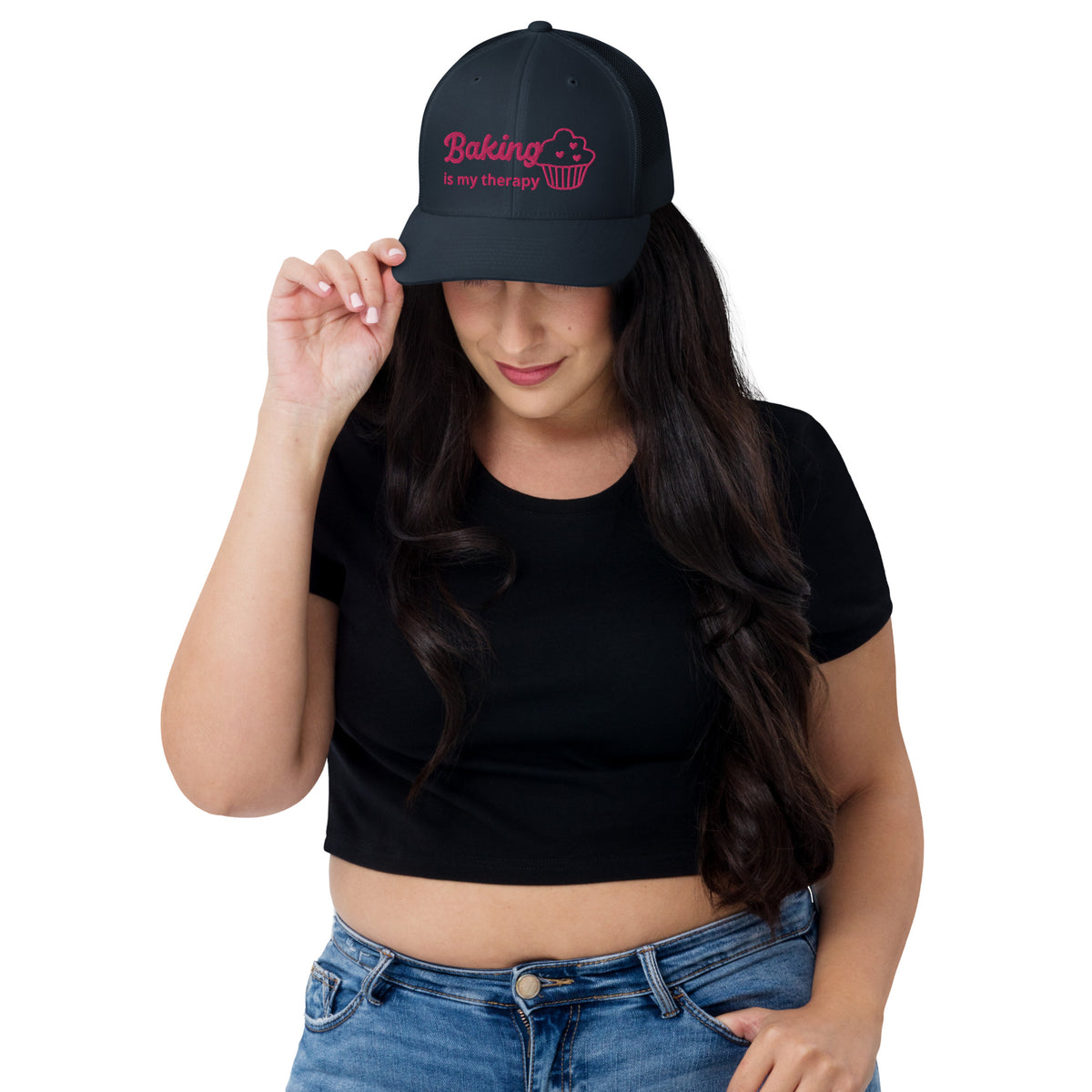 Trucker-Cap "Baking is my therapy"