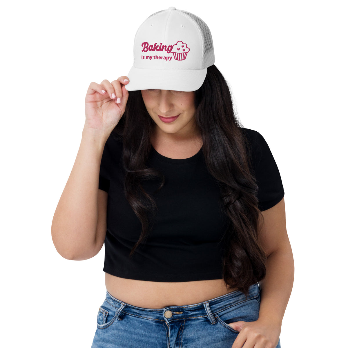 Trucker-Cap "Baking is my therapy"