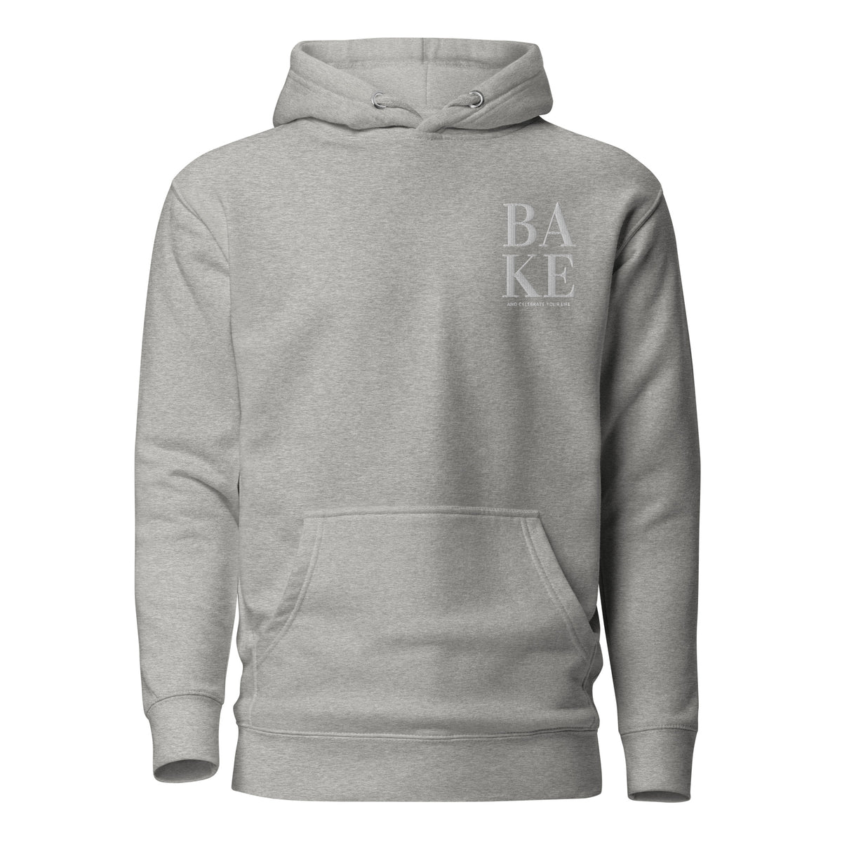 Unisex-Kapuzenpullover "Bake and celebrate your life"